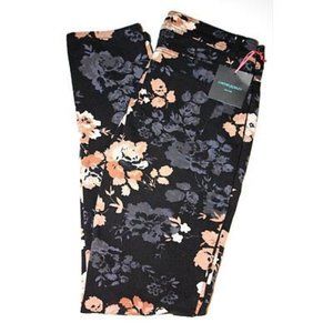 CYNTHIA ROWLEY New York FLORAL Denim JEANS Slim SKINNY ( 2 )